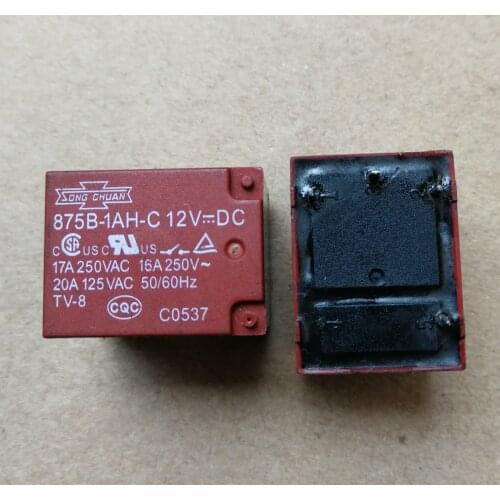 10pcs 100%Original New Relay 875B-1AH-F-C-12V 875B-1AH-F-C-DC12V 875B-1AH-F-C-12VDC 875B-1AH-F-C M02 4PINS 17A 12VDC