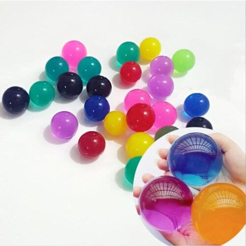 10Pcs/lot Large Hydrogel Pearl Shaped Big 3-4cm Crystal Soil Water Beads Mud Grow Ball Wedding Growing Bulbs