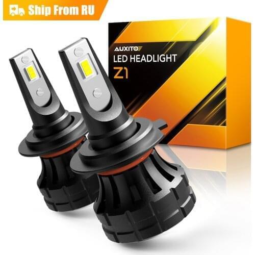 AUXITO 2Pcs Car Headlight Bulbs H7 LED Lamp for BMW E60 Kia Optima Chevrolet Cruze LED Lights H4 9003 High Low Beam Headlamp