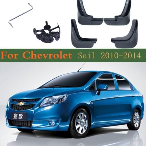 4x Mudguards Fender Styling Accessories New Upgrade Mud Guard Flap Splash Protection Car Mudflap For Chevrolet Sail 2010~2014