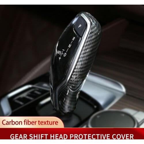 Carbon Fiber Style Car Gear Cover for BMW 5 6 7 Series X3 X4 G30 G38 G32 G01 G02 G08 G11 G12 Protective Stickers Accessories