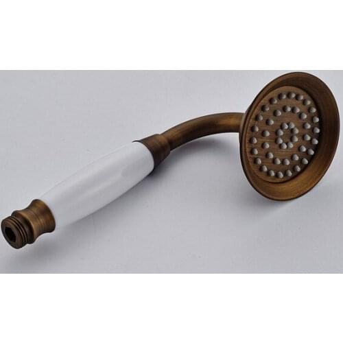 Antique Brass Vintage Retro Telephone Shape Hand Spray Handheld Shower head / Bathroom Accessory (Standard 1/2") mhh009