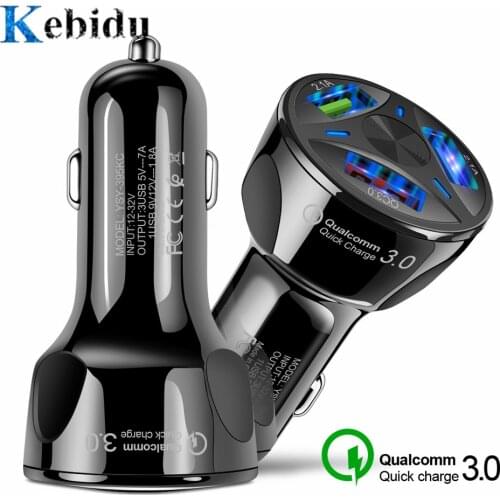 USB Car Charger QC 3.0 Car Charger For iPhone USB Fast Charging Mobile Phone 3A Car-Charger motorcycle usb car charger