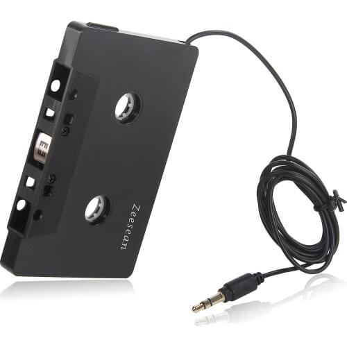 Car Audio Cassette to Aux Adapter, 3.5 MM Auxillary Cable Tape Adapter