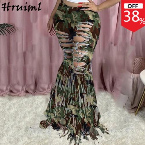 Women Fashion High Waisted Pants Hook Flower Holllow Design Flare Pants for Women Streetwear Plus Size Personality Pants Women