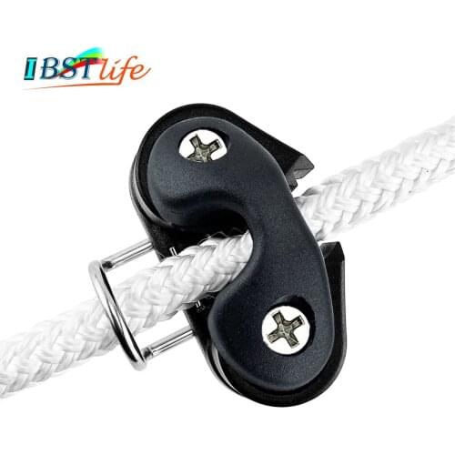 Black Composite Ball Bearing Cam Cleat with leading Ring Pilates Equipment Boat Fast Entry Rope Wire Fairlead Sailing Accessorie