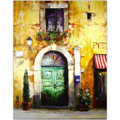 DONGMEI OILPAINTING Hand painted oil painting Home Decor painting High quality knife painting landcape pictures DM18281