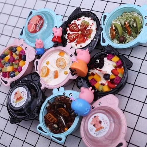 Fruit Mousse Melaleuca Cake Box Cartoon Cake Box Childrens Snack Bento Box Disposable Tableware Take-out Food Box 25pcs 350ml