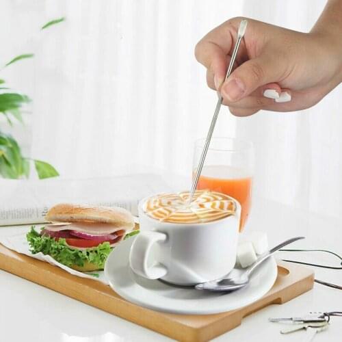 Stainless Steel Chain Link Needle,Coffee Barista dedicated Garland Needle, Classic Garland Needle tools