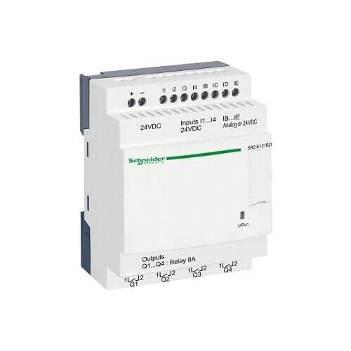 SR2E121BD Compact smart relay Zelio Logic - 12 I O - 24 V DC - clock - no display