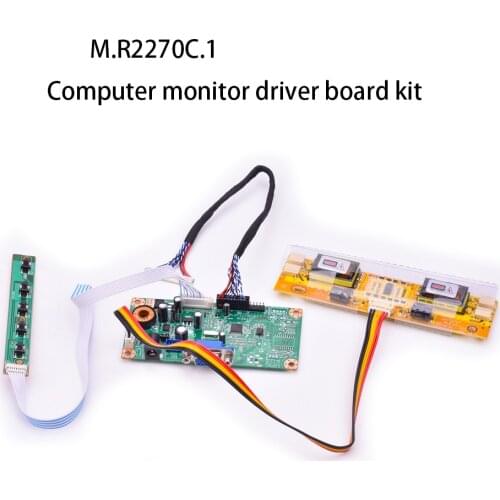 M.R2270C.1 LCD driver board kit VGA Old laptop screen display with lvds cable & inverter