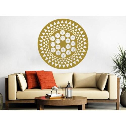 Mandala Flower Wall Decal Modern Design Art Mural Livingroom Wall Stickers Bohemian Yoga Studio Vinyl Interior Home Decor SYY698