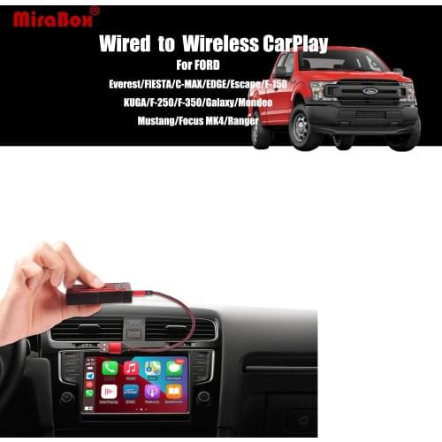 MiraBox Wireless Apple Carplay Dongle CarPlay USB Adapter for Ford Everest C-MAX EDGE ESCAPE F-150 F-250 F-350 Mondeo Ranger
