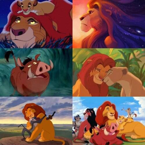 DIY 5D Diamond Painting Disney The Lion King Diamond Embroidery Cross Stitch Kit Mosaic Picture Rhinestone Home Decoration Gift