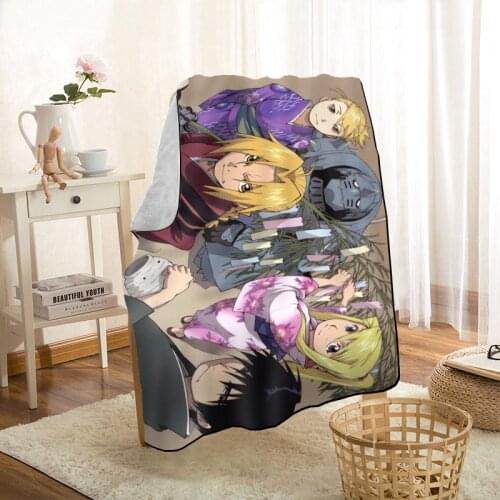 New Arrival Fullmetal Alchemist Blankets Printing Soft Blanket Throw On Home/Sofa/Bedding Portable Adult Travel Cover Blanket