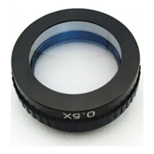 New Monocular Video Microscope Objective 0.5X Barlow AUX Lens M25*0.75,Free Shipping