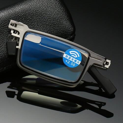 LS JOHN High Quality Folding Reading Glasses Men Women Square Screwless Foldable Presbyopia Reader Hyperopia Presbyopic Eyewear