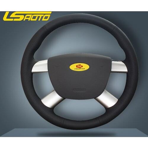 Braid on the Steering Wheel Cover for Ford Kuga 2008-2011 Focus 2 2005-2011 C-MAX 2007-2010 cache volant Tuning for Ford