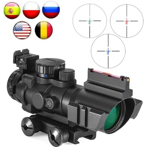 Sight 4x32 Acog Riflescope 20mm Dovetail Reflex Optics Scope Tactical Sight For Hunting Gun Rifle Airsoft Sniper Magnifier
