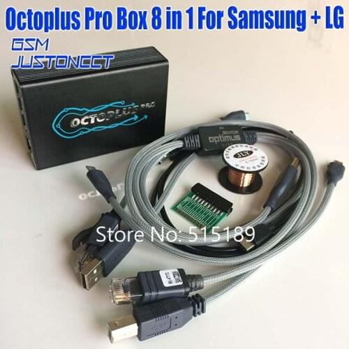 Original Octoplus pro box with 8 in 1 Cable/Adapter Set work for Samsung and FOR LG+Medua JTAG Activation mobile phone adapters