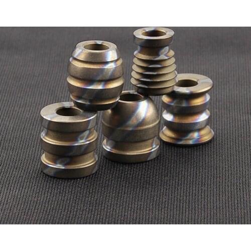 Flame TC4 Titanium Alloy Knife Beads DIY Paracord Bead Accessory Umbrella Rope Pendant