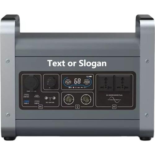 Portable solar generator 2000W For Camping Caravan Outdoor power station