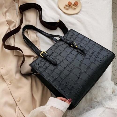 Stone Pattern Shoulder Bag Women Travel Bags PU Leather High Quailty Bag Female Luxury Handbag Women Bags Designer Crossbody bag