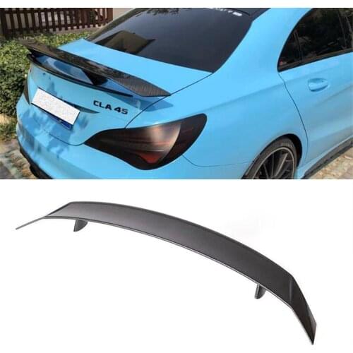For Benz Cla W117 Real Carbon Fiber Universal Gt Spoiler Cla180 Cla200 Car Trunk Rear Spoiler Wings Lip Tail Accessory 2013-2020