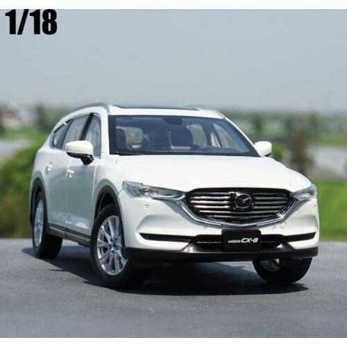 1:18 Mazda CX-8 SUV Diecast Metal Car Model Toy White Gray For Boys Gift Collection Free Shipping