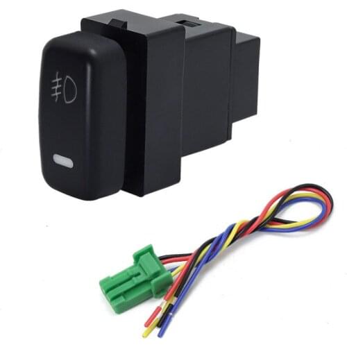 1PC 12V red LED DRL Battery power supply Steering Sheel fan Switch Button For Mitsubishi ASX (RVR)