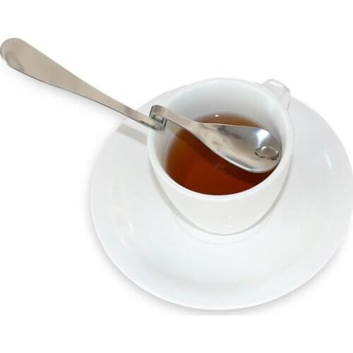 1pcs High Quality Stainless Steel Coffee Spoon Tea Desert Spoon With Cup Hook Food Grade 15.1*2.7 CM