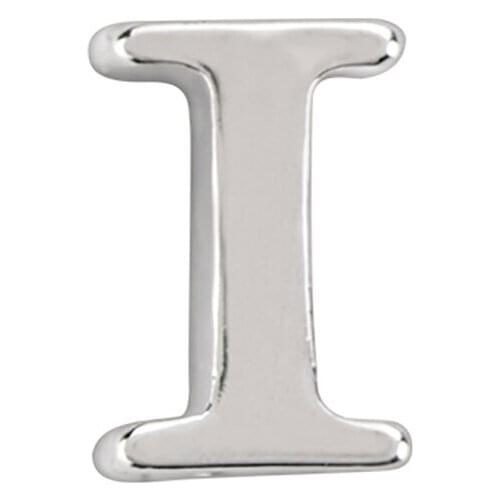 10pcs Silver letter I Charm floating charms for Living glass locket