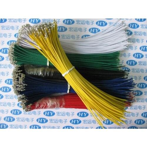 100pcs XH 2.54mm Female Terminal Solded 24awg DIY Cable 20cm Single End Solded