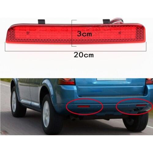 2Pcs LED Rear Bumper Reflector Light For Land Rover L322 2003-2012/Freelander 2/LR2 2008-2013 Tail Brake Driving stop Lamp