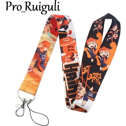 30pcs Haikyuu Lanyard for Keys Phone Cool Neck Strap Lanyard for Camera Whistle ID Badge Cute webbings ribbons Gifts