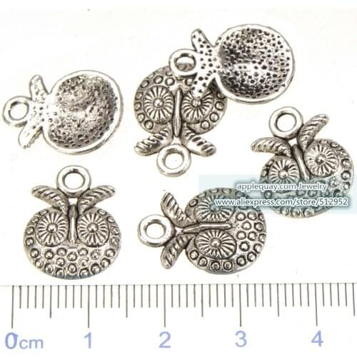 DIY Bangles Owl Charms Necklaces Suspension Animal Birds Head Vintage Silver Metal Bijouterie Jewelery Findings 17*13mm 50pcs