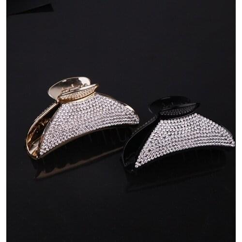 Korean style hair accessories, jewelry headwear, full of diamonds and rhinestones, large grasping clips, hair clips
