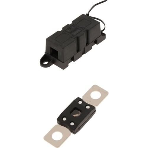 Automotive Single Terminal Fuse Holder+ Mega Bolt-Down Fuse for Forklift, Van, Marine, Truck, Boat, RV, Motorhome (100A)