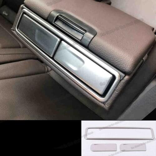 Lsrtw2017 Stainless Steel Car Rear Armrest Water Cup Trim for Mercedes Benz Glb Glc Gle Gls A Class C-Class Accessories Auto