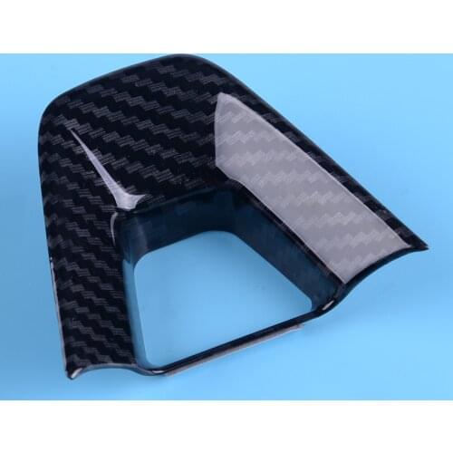 DWCX ABS Interior Carbon Fiber Style Steering Wheel Button Trim Decorative Cover Decor fit for Toyota Corolla Hatchback 2019