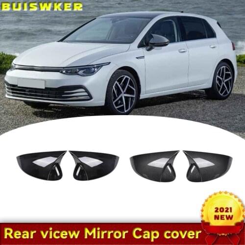 For Volkswagen VW Golf 8 MK8 PRO 2021 2022 Carbon Fiber Accessories Car Side Door Rearview Turning Mirror Styling Cover Trim