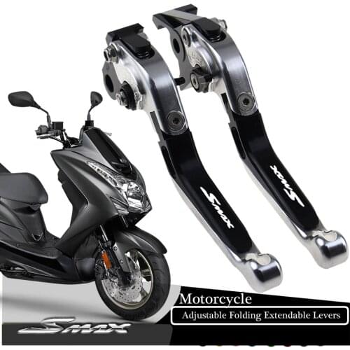 For YAMAHA SMAX155 SMAX 155 2014-2018 Motorcycle Accessories Folding Extendable Adjustable Brakes Clutch Levers