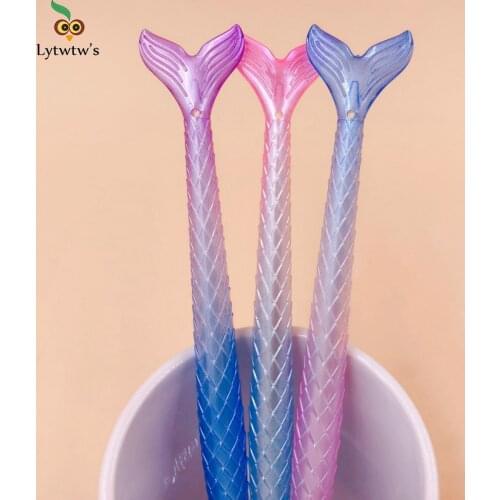 1 Pcs cute kawaii Stationery Lovely School Office Supplies Candy Mermaid Gel Pen Dream Fish creative Korea sweet pretty lovely