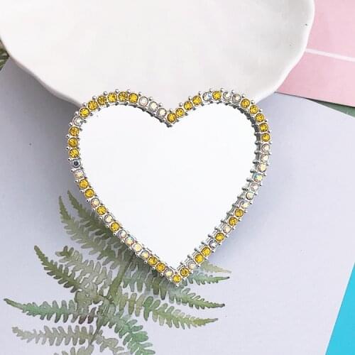 Exquisite glass mirror DIY decoration Mobile phone beauty makeup mirror accessories jewelry making materials wholesale