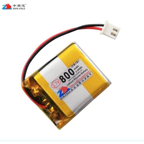 In the 800mAh 3.7V polymer lithium battery 403035*2 toy GPS sound card 482833*2 Rechargeable Li-ion Cell