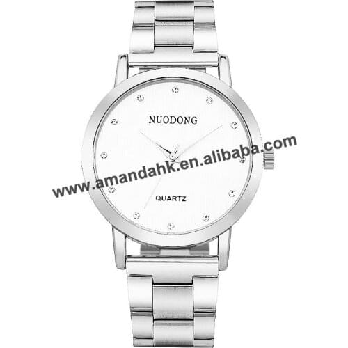 Fashion Alloy Man Sport Watches Round Analog Quartz Dress Men Wrist Watch Casual Men Alloy Dress Women Watches 8598 ND