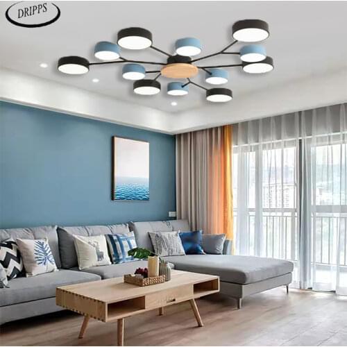 Nordic style stylish room bedroom LED ceiling lamp modern minimalist living room lamp hotel villa light