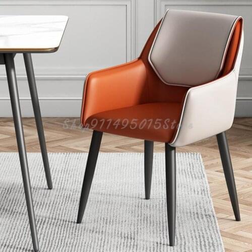 Nordic Restaurant Soft Bag Dining Chair Makeup Backrest Manicure Stool Modern Minimalist Light Luxury Hotel Negotiation Chair