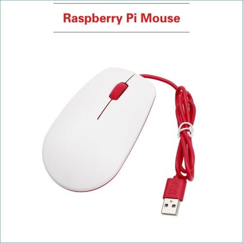 Official Raspberry Pi mouse, available in raspberry red and white Suitable for Raspberry Pi 4B/ 3B+/ 3B