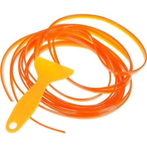 Orange car styling interior molding trim decorate strip 5M line gap filler kit